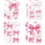Pink Bow Wall Stickers