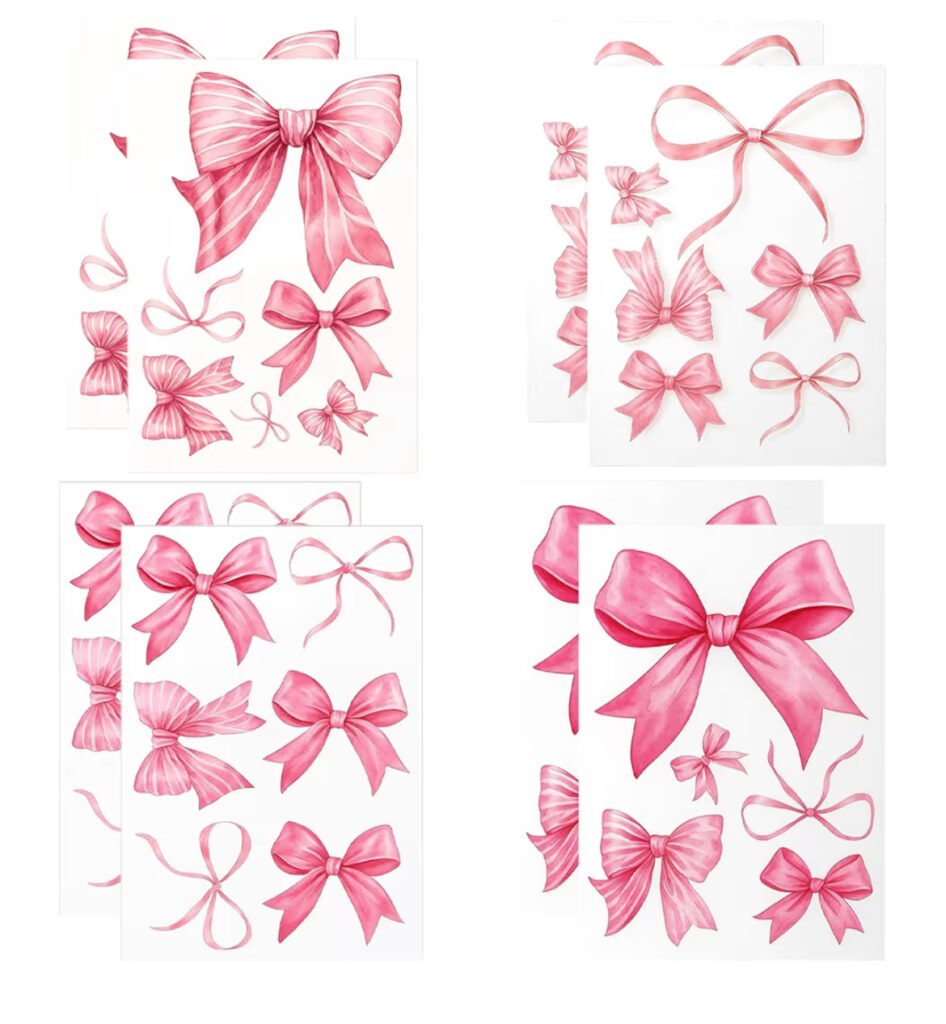 Pink Bow Wall Stickers