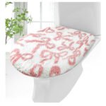 Pink Bow Toilet Lid Cover